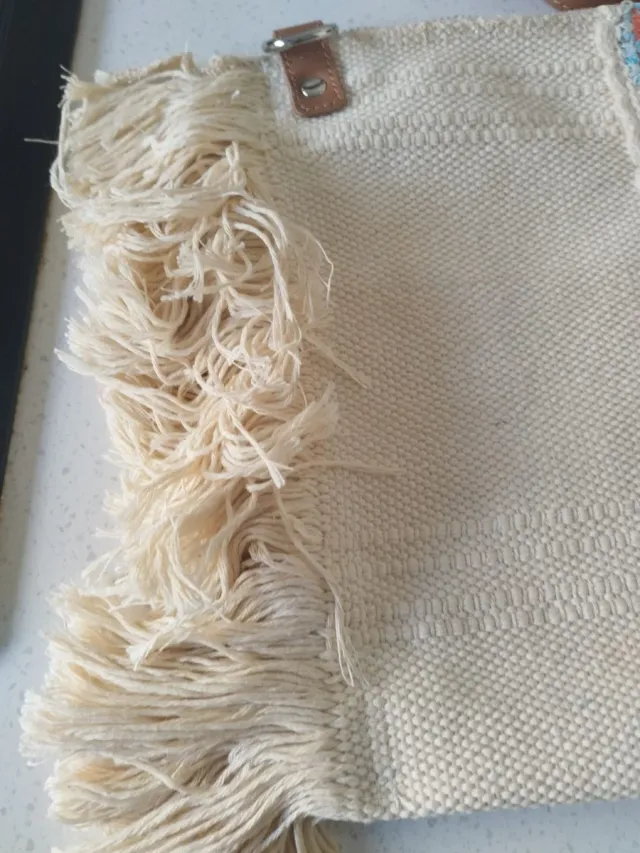 Bolso de algodón con diseño de flores