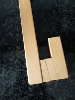 Percheros para puerta madera de haya y metal. Ikea