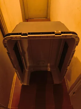 Transportín Perro Grande Azul y Blanco