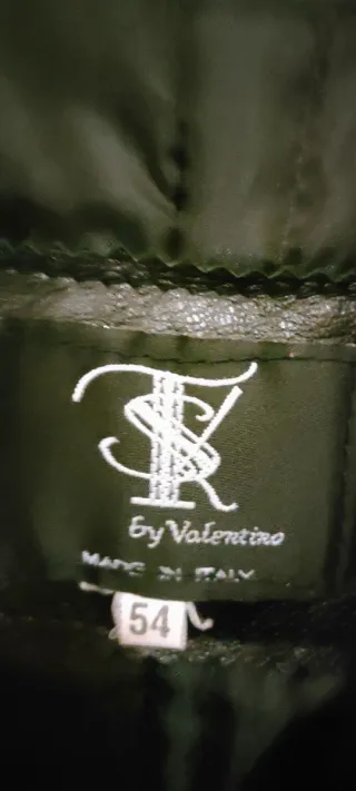 Giacca uomo pelle nera taglia 54