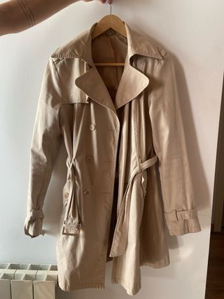 Gabardina Beige Talla 38