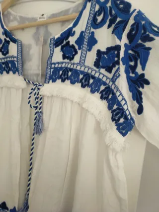Chaqueta boho borada.