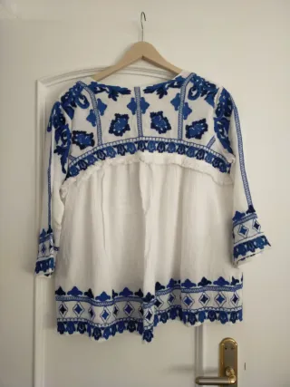 Chaqueta boho borada.