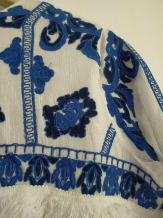 Chaqueta boho borada.