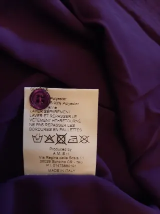 Camicia Caterina Lancini viola con paillettes