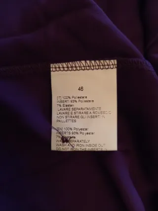 Camicia Caterina Lancini viola con paillettes