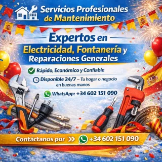 Electricidad • Fontanería • Reparacione generale
