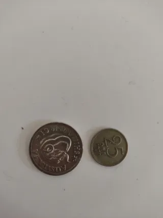 Moneda Plata Australia Reina Isabel I, y Suecia