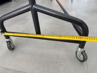 Perchero profesional metal negro/plata