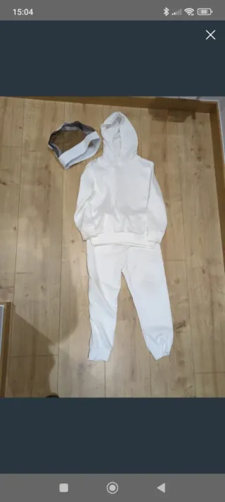 Disfraz esgrima blanco