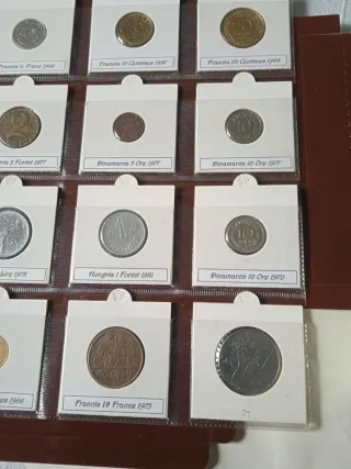 Colección de 12 monedas Antiguas y Modernas