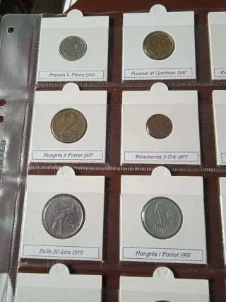 Colección de 12 monedas Antiguas y Modernas