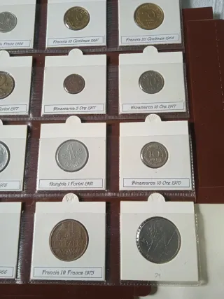 Colección de 12 monedas Antiguas y Modernas