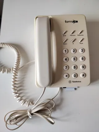 Teléfono Fijo Forma Beige
