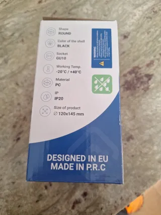 Lámpara Techo LED OPTONICA GU10 Negra