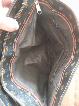 Bolso de mano mujer negro y marrón