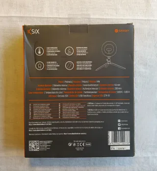 Anillo LED Ksix StudioLive 14W con trípode