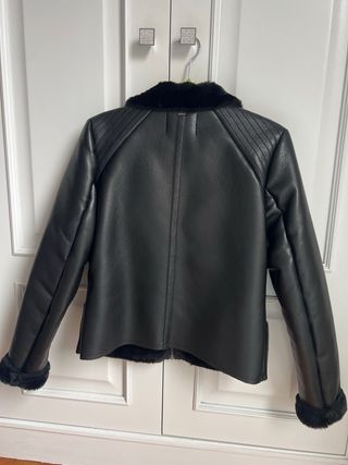 Chaqueta Biker IKKS Negra Talla XS