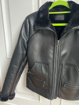 Chaqueta Biker IKKS Negra Talla XS