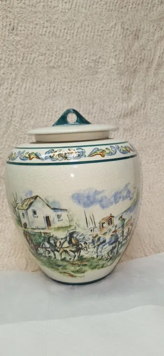 Juego Cerámica Antiguo Jarra y jarrones muy hermos