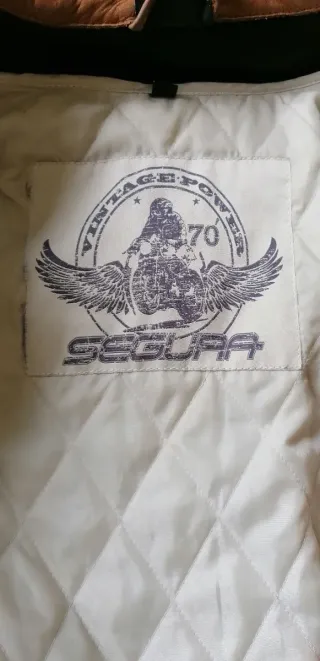 Chaqueta de cuero Segura para moto