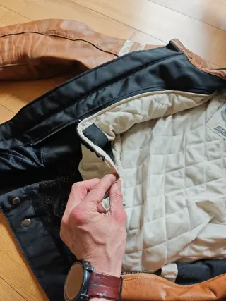 Chaqueta de cuero Segura para moto
