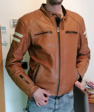 Chaqueta de cuero Segura para moto