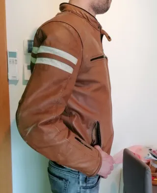 Chaqueta de cuero Segura para moto