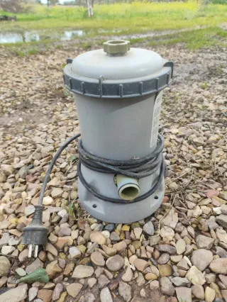 Filtro piscina cartucho plástico gris