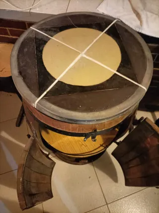 Barril Bar Artesanal Madera y Metal