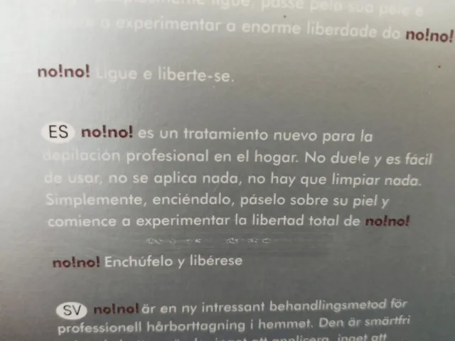 Depiladora Nono Profesional