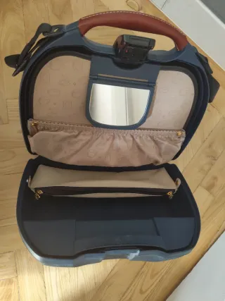 Maletín rígido Samsonite viaje azul