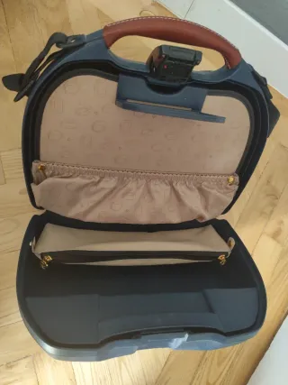 Maletín rígido Samsonite viaje azul