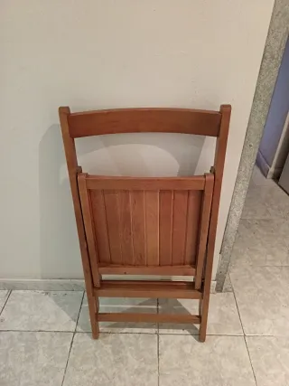 Silla de madera plegable