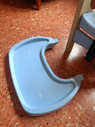 Silla Comedor Bebé Azul