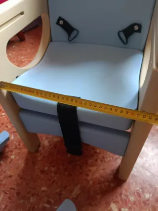 Silla Comedor Bebé Azul