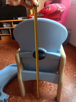 Silla Comedor Bebé Azul