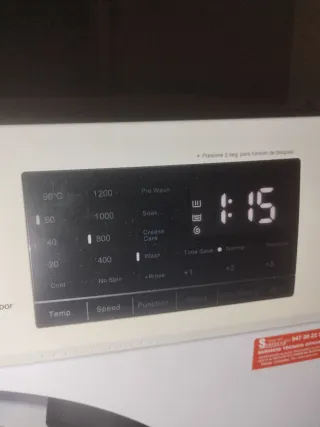 Lavadora Aspes ALF1138 8kg 1200RPM