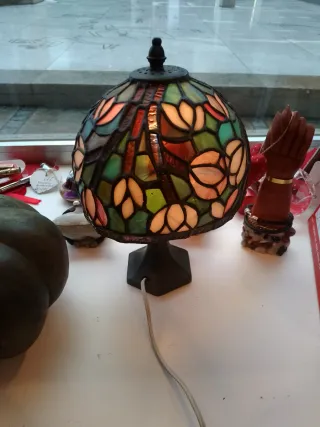 Lámpara Tiffany Vidrio y Metal