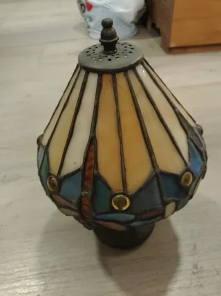 Lámpara Tiffany Vidrio y Metal