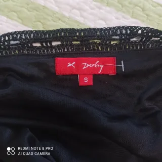 Falda midi ganchillo negra nueva