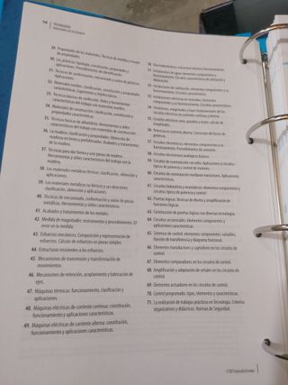 Temario secundaria tecnología CEN.