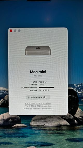 Mac mini M1 (2020) 16GB RAM 256GB SSD