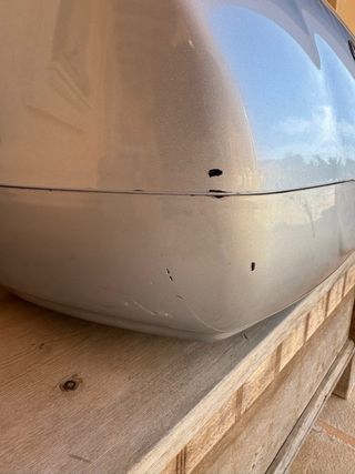 Baúl Vespa Plata azul Scooter