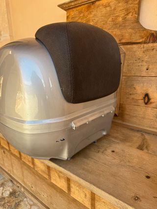 Baúl Vespa Plata azul Scooter