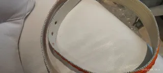 Cintura arancione con paillettes