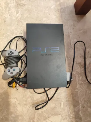 PlayStation 2 Negra Completa