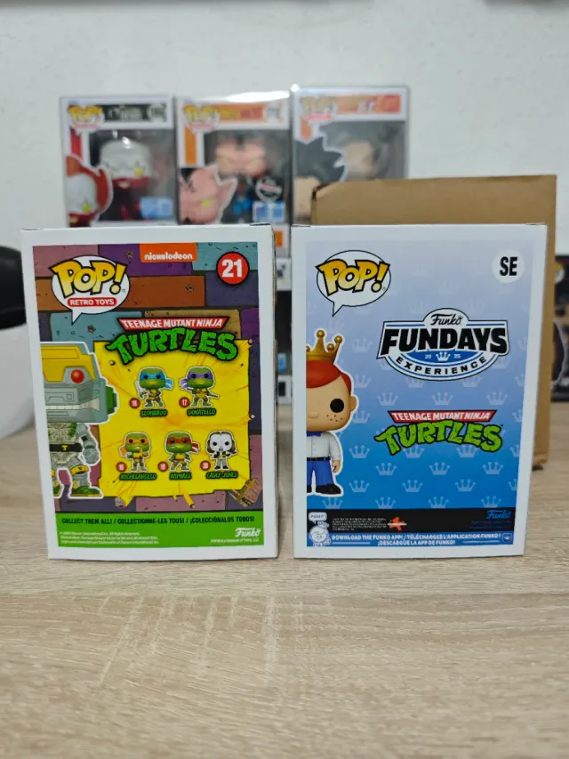 Funko Pop Pack! TMNT Metalhead y Freddy Leonardo