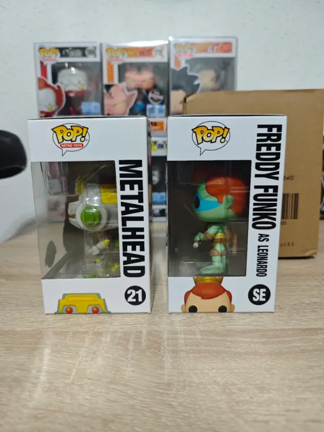 Funko Pop Pack! TMNT Metalhead y Freddy Leonardo