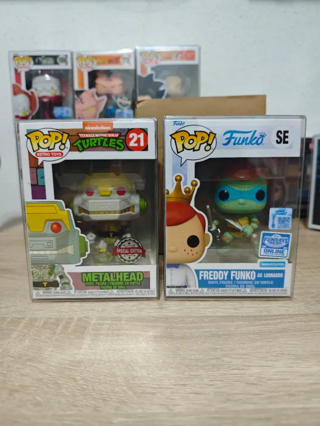 Funko Pop Pack! TMNT Metalhead y Freddy Leonardo
